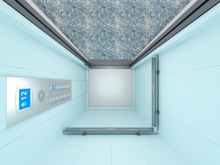Elevator Interior  | Computer Art 3D Seriesの写真素材