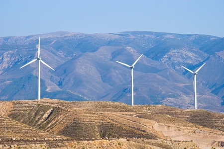 Wind Turbines in Spainの写真素材