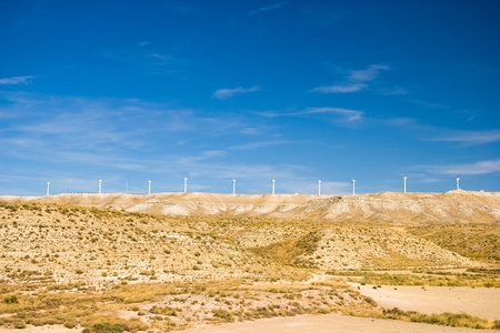 Wind Turbines in Spainの写真素材