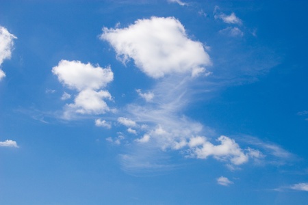 Blue sky with clouds