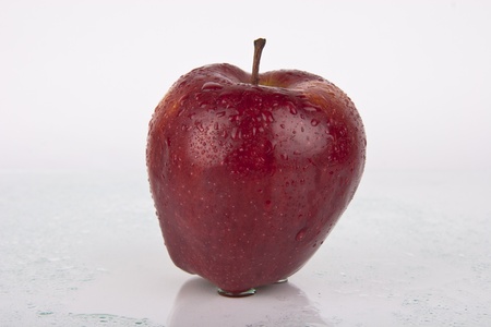 Fresh Juicy Apples on white