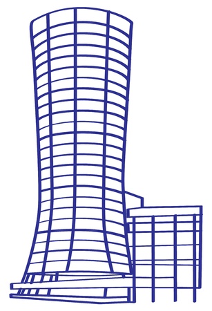 High Quality Contour Buildingsのイラスト素材