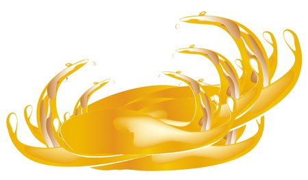 Juice splashesのイラスト素材