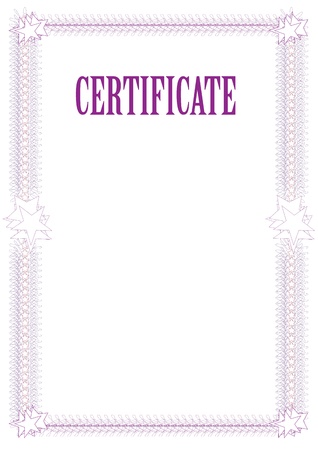 Certificate templateのイラスト素材