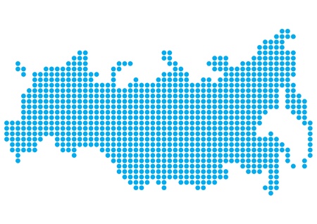 Russia Dot Mapのイラスト素材