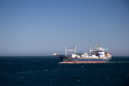 Ship at the seaの写真素材