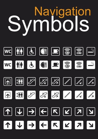 Navigation Symbols Setのイラスト素材