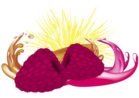 Juice splashのイラスト素材