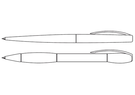 Outline Pensのイラスト素材