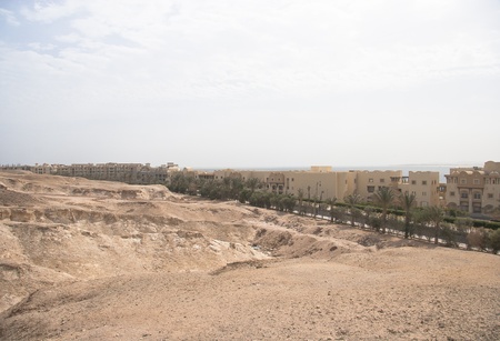 Landscape of Desert and rocks near Hurghada, Egyptの写真素材