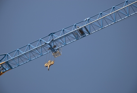 Huge Building Crane at workの写真素材