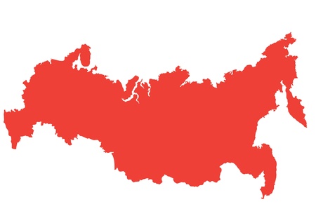 Vector map of Russiaのイラスト素材