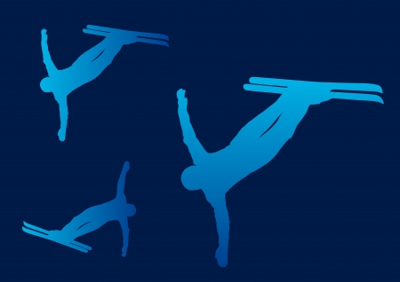 Ski Freestyle のイラスト素材