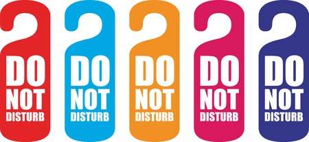 do not disturb door hangerの写真素材