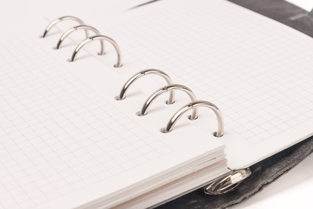 Personal organizer on white の写真素材