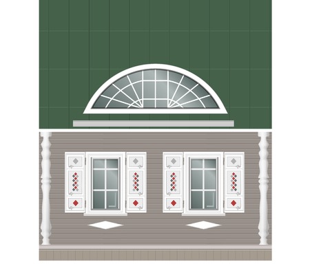 Building facade parts walls Illustrationのイラスト素材