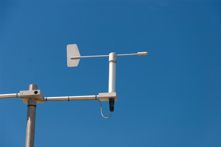 Mini Weather station against the blue skyの写真素材