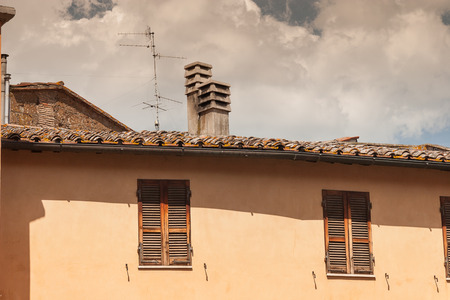 City of Acquapendente near Viterbo, Lazio - Italyの写真素材