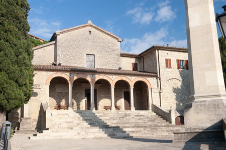 San-Marino Old Town Center Cityscape - Summerの写真素材