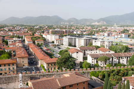 Pisa Old Town Center Cityscape - Summerのeditorial素材