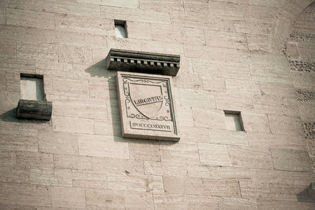 San-Marino Old Town Center Cityscape - Summerのeditorial素材