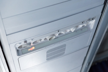 Passenger Jet Air Conditioner and Light Consoleの写真素材