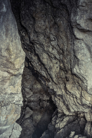 Rock Cave near the Kaiafas Lakeの写真素材
