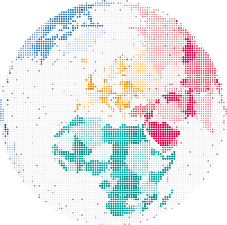 Map of Europe and Africa illustration.のイラスト素材
