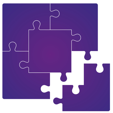 Puzzle set. Vector illustrationのイラスト素材