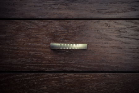 Wooden Kitchen cupboard with drawersの写真素材