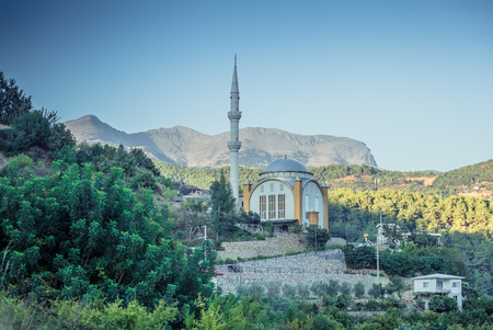 Mosque in the mountainsの写真素材