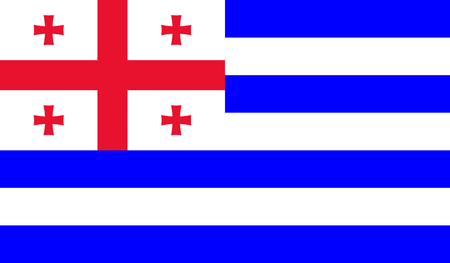 Vector Illustration of Ajaria Flagのイラスト素材