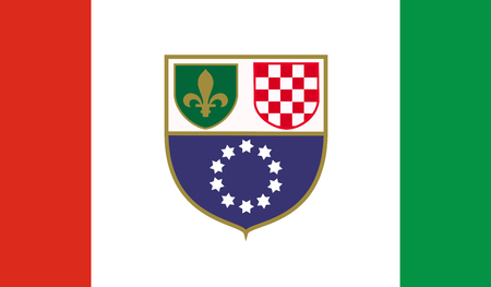 Bosnia and Herzegovina, Federation of Flagのイラスト素材