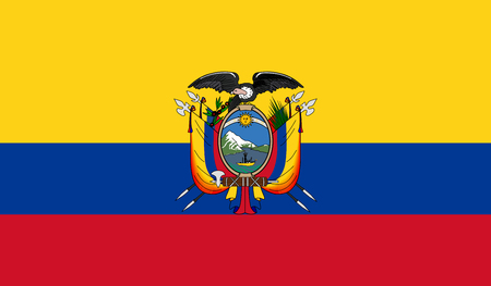 Ecuador Flagのイラスト素材