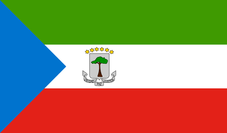 Equatorial Guinea Flagのイラスト素材