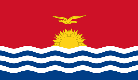 Kiribati Flagのイラスト素材