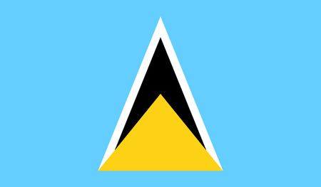 Saint Lucia Flagのイラスト素材