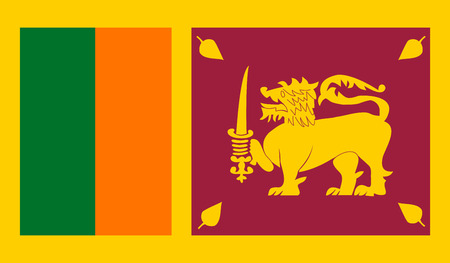 Sri Lanka Flagのイラスト素材