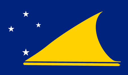 Tokelau Flagのイラスト素材