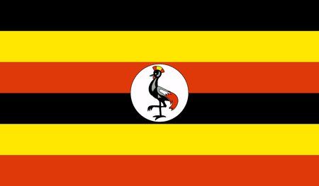 Uganda Flagのイラスト素材