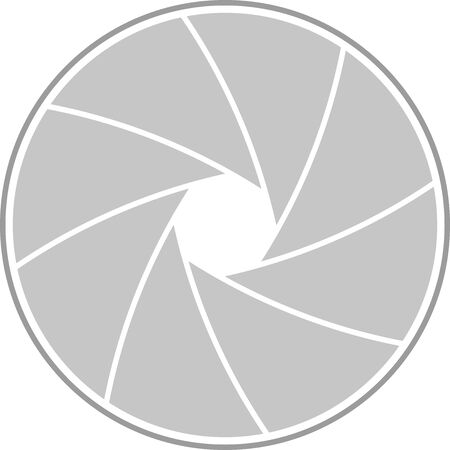 Vector Illustration of a Lens apertureのイラスト素材