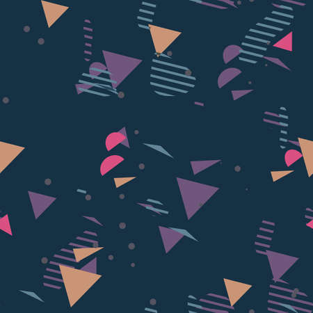 Abstract Figures Seamless Pattern - Repeating ornament for textile, wraping paper, fashion etc.