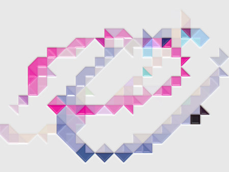 Glossy Tiles Color Abstract backgroundの写真素材