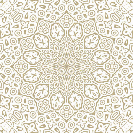Oriental Seamless Vector Pattern - Repeating ornament for textile, wraping paper, fashion etc.のイラスト素材