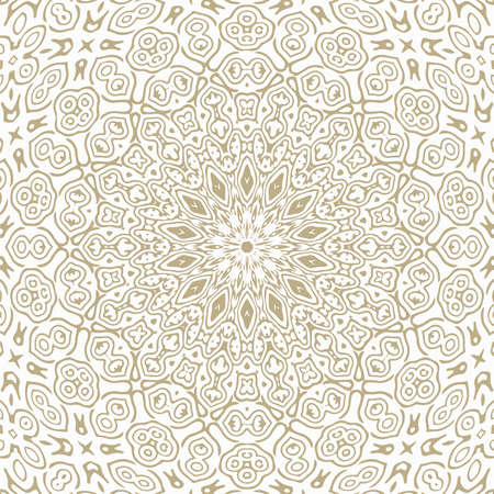 Oriental Seamless Vector Pattern - Repeating ornament for textile, wraping paper, fashion etc.のイラスト素材