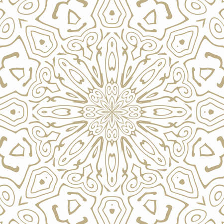 Oriental Seamless Vector Pattern - Repeating ornament for textile, wraping paper, fashion etc.のイラスト素材