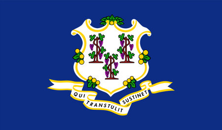 Connecticut US State Vector Illustrationのイラスト素材