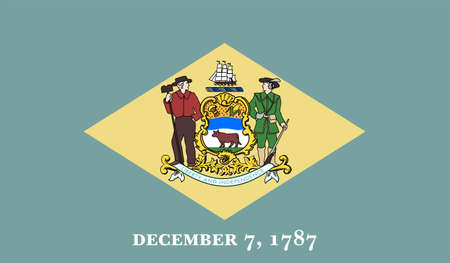 Delaware US State Vector Illustrationのイラスト素材