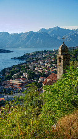 Kotor town view in Montenegro