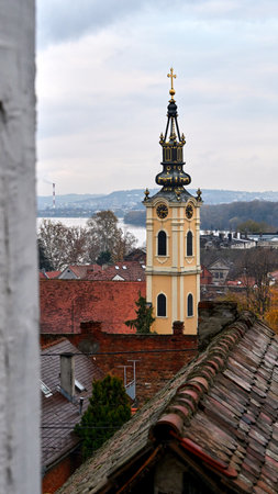 Zenum Belgrade view from Gardosの写真素材